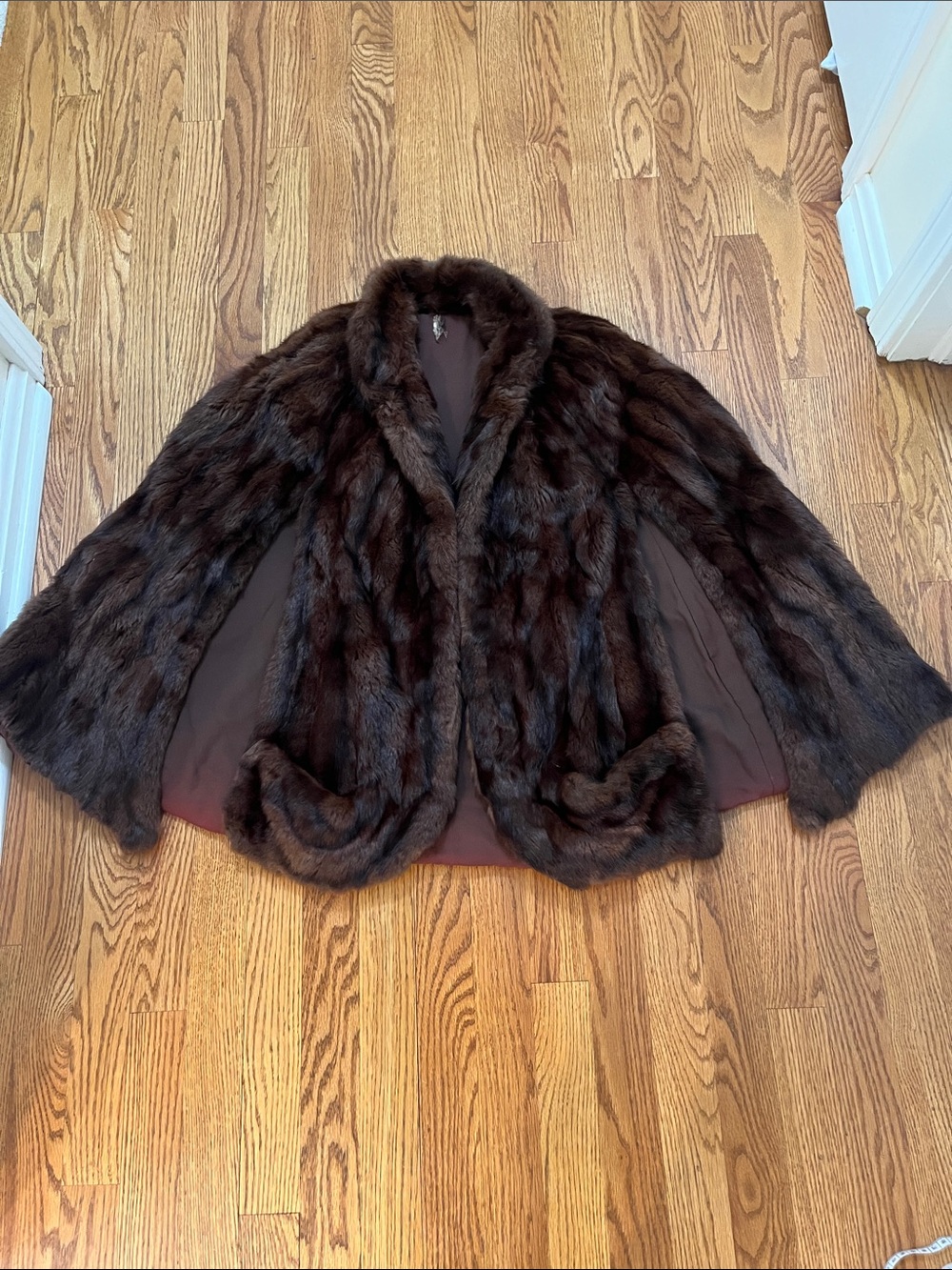 Vintage Mink Fur Cape
